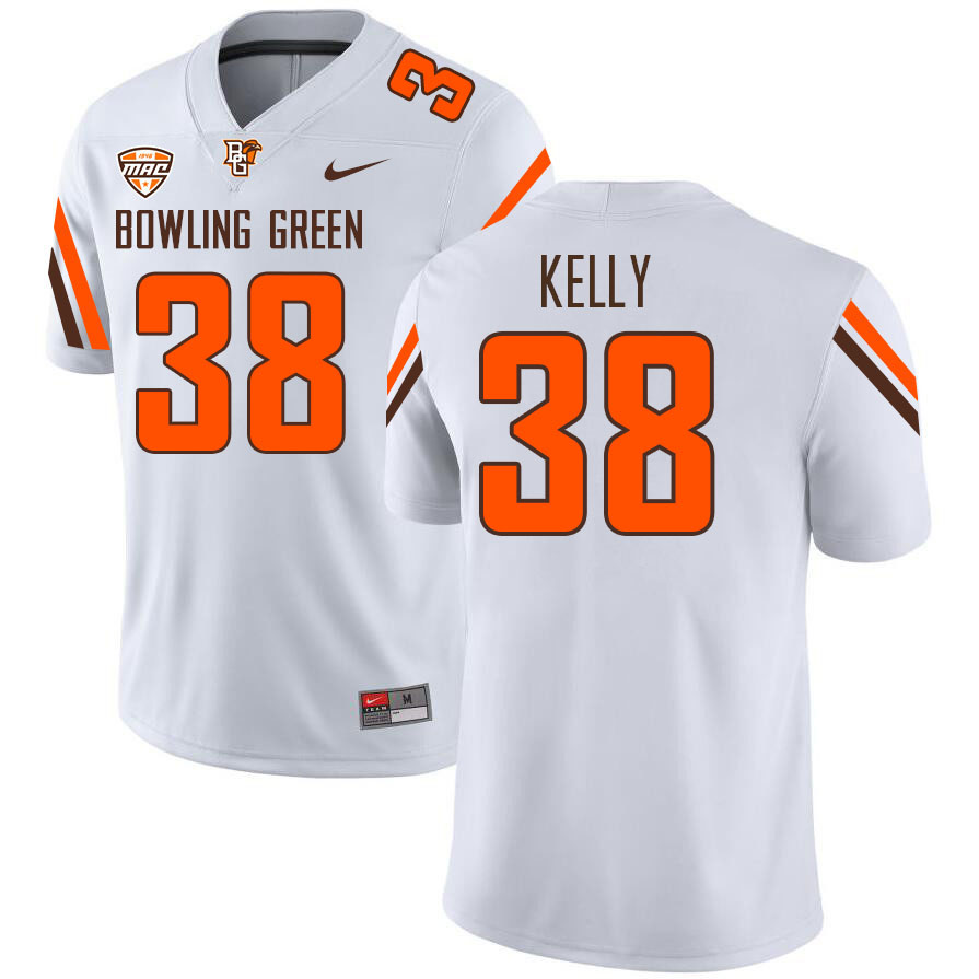 Bowling Green Falcons #38 Dierre Kelly College Football Jerseys Stitched Sale-White